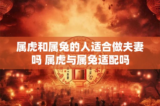 属虎和属兔的人适合做夫妻吗 属虎与属兔适配吗 属虎和属兔的人适合做夫妻吗 属虎与属兔适配吗