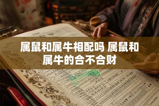 属鼠和属牛相配吗 属鼠和属牛的合不合财