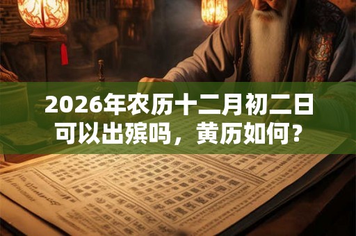 2026年农历十二月初二日可以出殡吗,黄历如何? 2026年农历十二月初二日可以出殡吗,黄历如何?