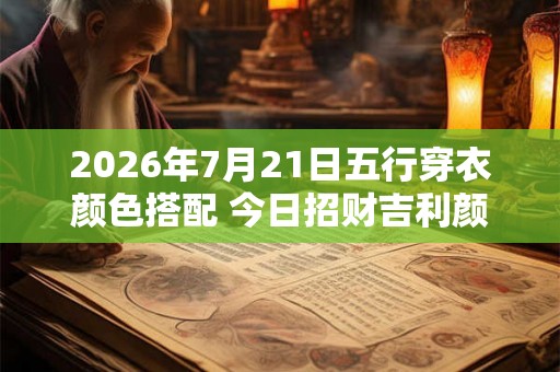 2026年7月21日五行穿衣颜色搭配 今日招财吉利颜色