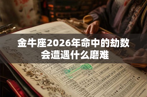 金牛座2026年命中的劫数 会遭遇什么磨难