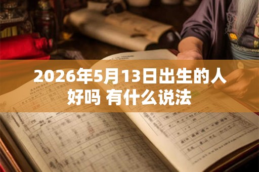 2026年5月13日出生的人好吗 有什么说法