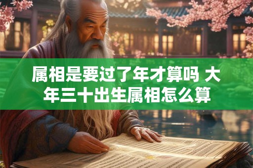 属相是要过了年才算吗 大年三十出生属相怎么算