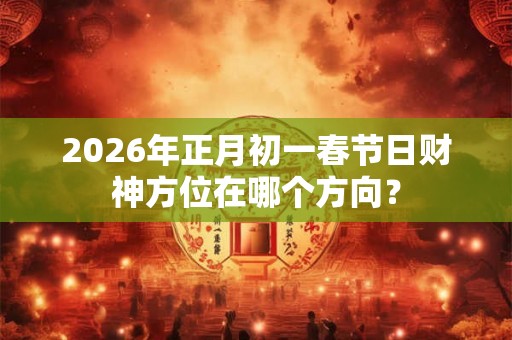 2026年正月初一春节日财神方位在哪个方向？
