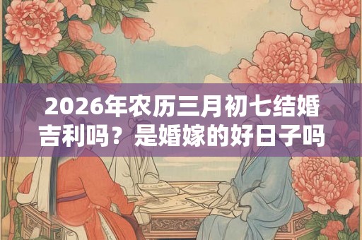 2026年农历三月初七结婚吉利吗？是婚嫁的好日子吗？