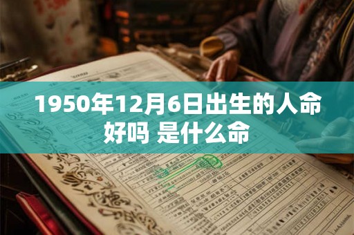 1950年12月6日出生的人命好吗 是什么命