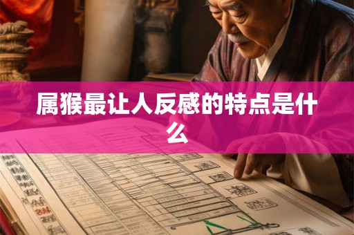 属猴最让人反感的特点是什么 属猴最让人反感的特点是什么