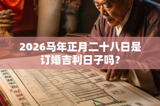 2026马年正月二十八日是订婚吉利日子吗？