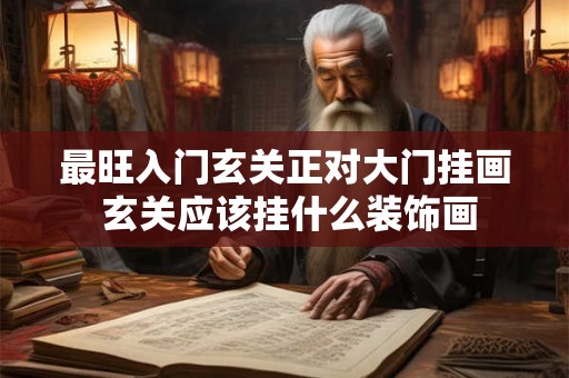最旺入门玄关正对大门挂画 玄关应该挂什么装饰画