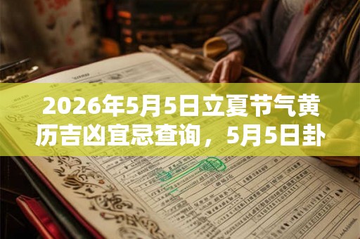 2026年5月5日立夏节气黄历吉凶宜忌查询，5月5日卦象吉凶