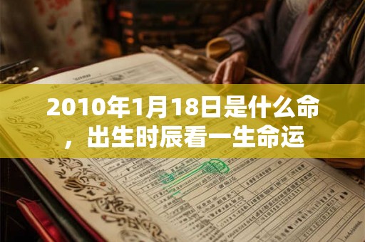 2010年1月18日是什么命，出生时辰看一生命运