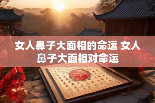 女人鼻子大面相的命运 女人鼻子大面相对命运
