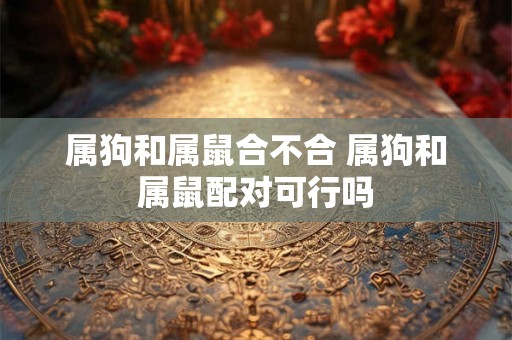 属狗和属鼠合不合 属狗和属鼠配对可行吗
