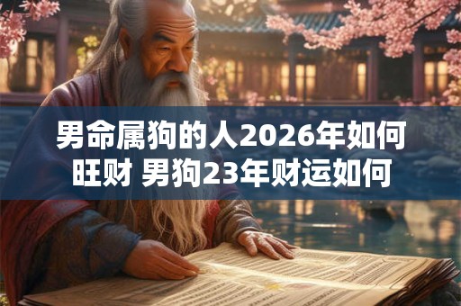男命属狗的人2026年如何旺财 男狗23年财运如何