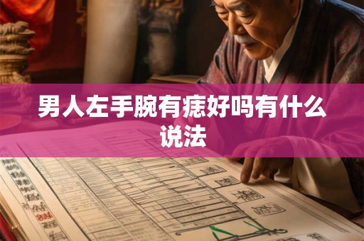 男人左手腕有痣好吗有什么说法