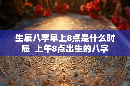 生辰八字早上8点是什么时辰  上午8点出生的八字