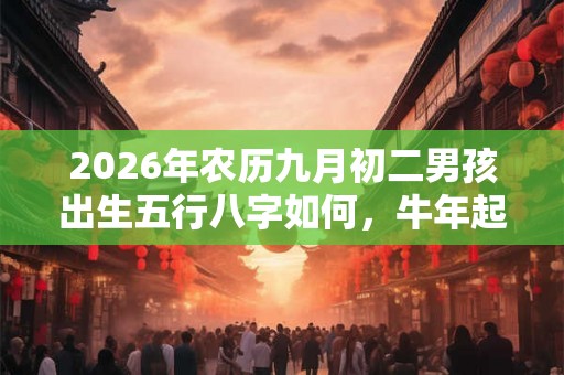 2026年农历九月初二男孩出生五行八字如何，牛年起名推荐