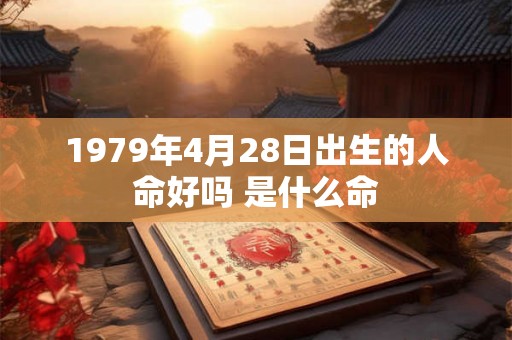 1979年4月28日出生的人命好吗 是什么命 1979年4月28日出生的人命好吗 是什么命
