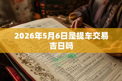 2026年5月6日是提车交易吉日吗