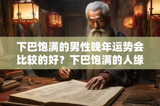 下巴饱满的男性晚年运势会比较的好？下巴饱满的人缘好？