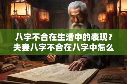 八字不合在生活中的表现?夫妻八字不合在八字中怎么体现? 八字不合在生活中的表现?夫妻八字不合在八字中怎么体现?
