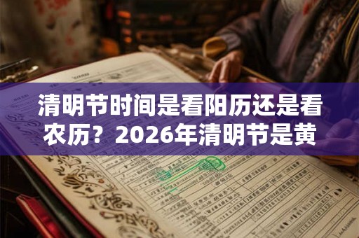 清明节时间是看阳历还是看农历?2026年清明节是黄道吉日吗? 清明节时间是看阳历还是看农历?2026年清明节是黄道吉日吗?