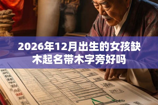 2026年12月出生的女孩缺木起名带木字旁好吗
