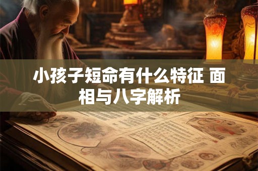 小孩子短命有什么特征 面相与八字解析 小孩子短命有什么特征 面相与八字解析