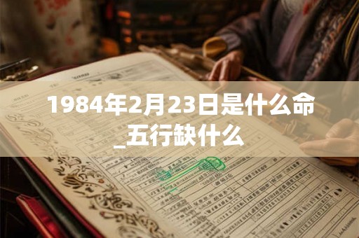 1984年2月23日是什么命_五行缺什么 1984年2月23日是什么命_五行缺什么