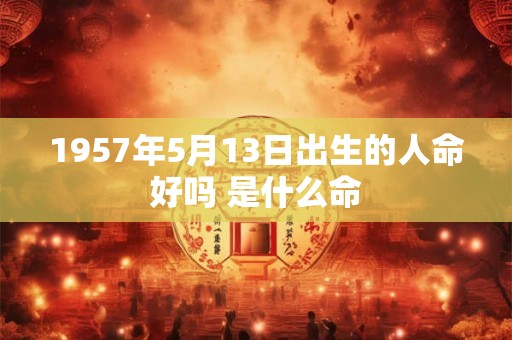 1957年5月13日出生的人命好吗 是什么命 1957年5月13日出生的人命好吗 是什么命