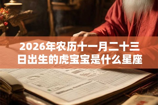 2026年农历十一月二十三日出生的虎宝宝是什么星座？