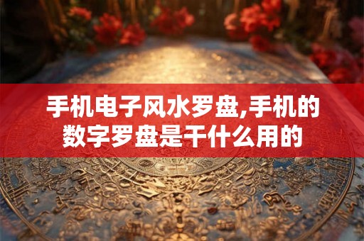 手机电子风水罗盘,手机的数字罗盘是干什么用的