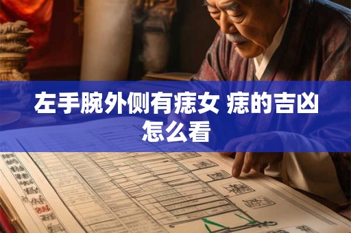左手腕外侧有痣女 痣的吉凶怎么看