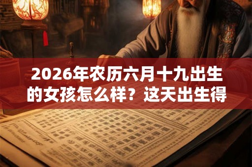 2026年农历六月十九出生的女孩怎么样？这天出生得宝宝五行缺什么？