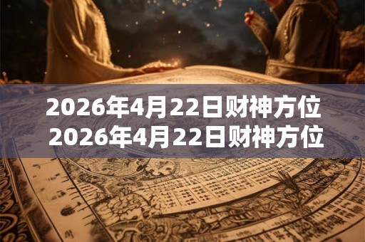 2026年4月22日财神方位 2026年4月22日财神方位在哪里请问是这样可以吗 2026年4月22日财神方位 2026年4月22日财神方位在哪里请问是这样可以吗