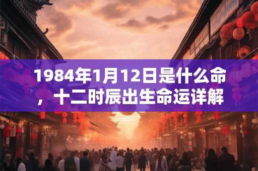 1984年1月12日是什么命,十二时辰出生命运详解 1984年1月12日是什么命,十二时辰出生命运详解