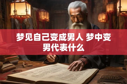 梦见自己变成男人 梦中变男代表什么