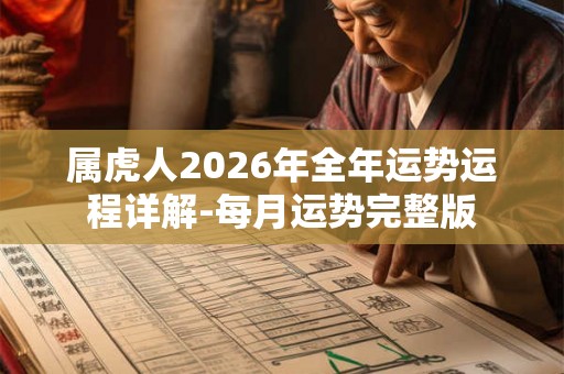 属虎人2026年全年运势运程详解-每月运势完整版