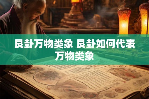 艮卦万物类象 艮卦如何代表万物类象