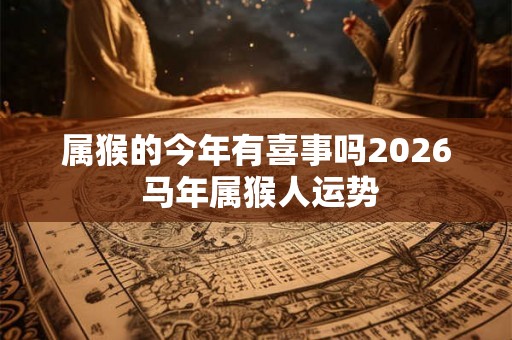 属猴的今年有喜事吗2026 马年属猴人运势 属猴的今年有喜事吗2026 马年属猴人运势
