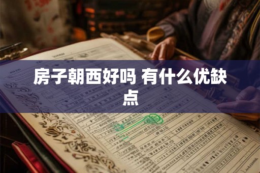 房子朝西好吗 有什么优缺点 房子朝西好吗 有什么优缺点