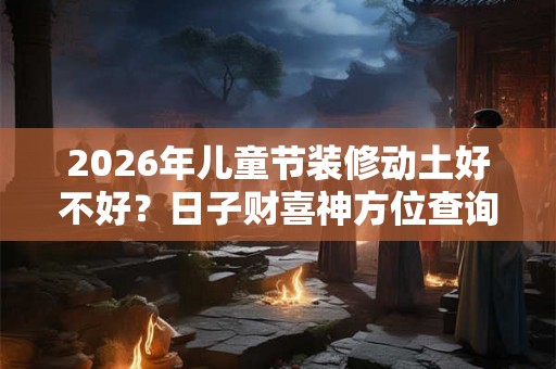 2026年儿童节装修动土好不好？日子财喜神方位查询？