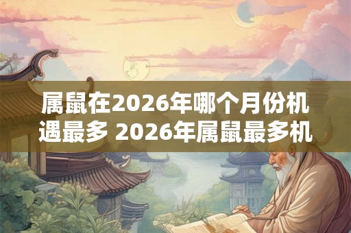 属鼠在2026年哪个月份机遇最多 2026年属鼠最多机遇月份