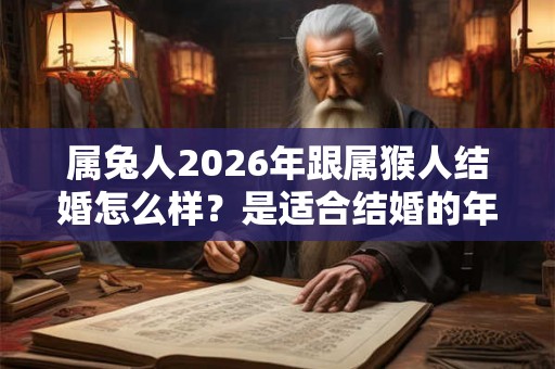 属兔人2026年跟属猴人结婚怎么样？是适合结婚的年份吗？
