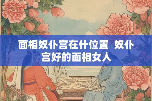 面相奴仆宫在什位置  奴仆宫好的面相女人