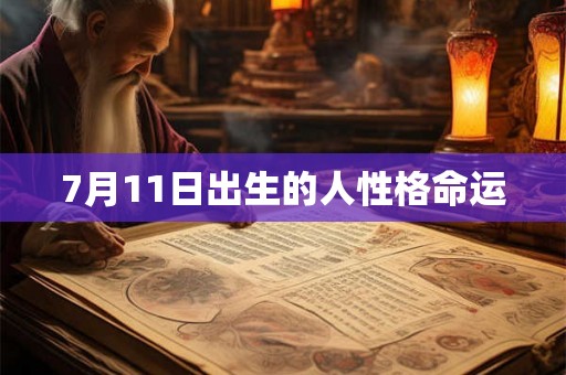 7月11日出生的人性格命运