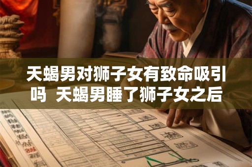 天蝎男对狮子女有致命吸引吗  天蝎男睡了狮子女之后