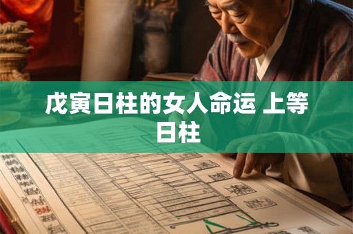 戊寅日柱的女人命运 上等日柱