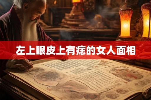 左上眼皮上有痣的女人面相