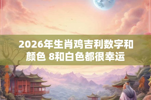 2026年生肖鸡吉利数字和颜色 8和白色都很幸运